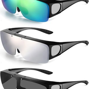 3 Rotatable TAC Sport Sunglasses with Sunglass Covers