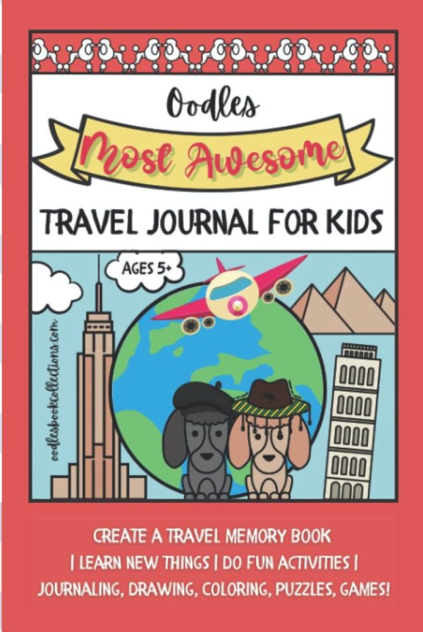 Create a travel memory book — Learn new things — Enjoy fun activities — Writing, drawing, coloring, puzzles, and game